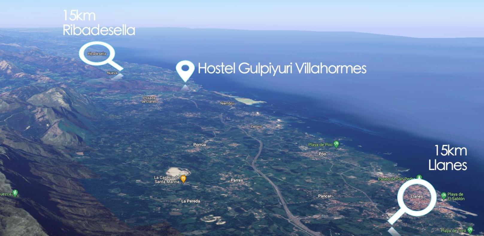 Hostel Gulpiyuri Llanes Villahormes ภายนอก รูปภาพ